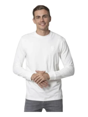 Biały T-Shirt z Długim Rękawem Karl Lagerfeld