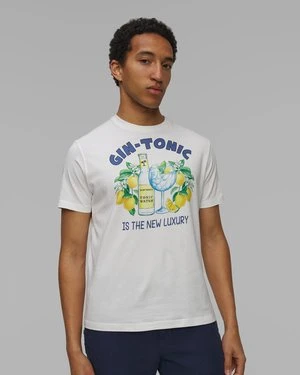 Biały T-shirt z nadrukiem męski MC2 Saint Barth