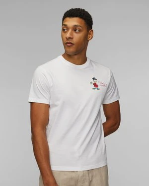 Biały T-shirt z nadrukiem męski MC2 Saint Barth