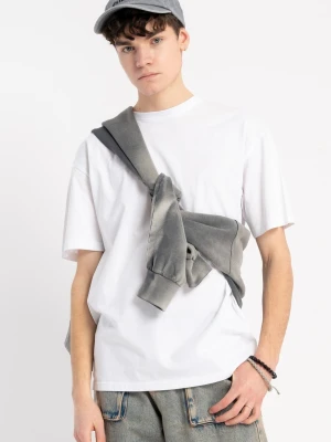 Biały t-shirt z nadrukiem z tyłu Reporter Young