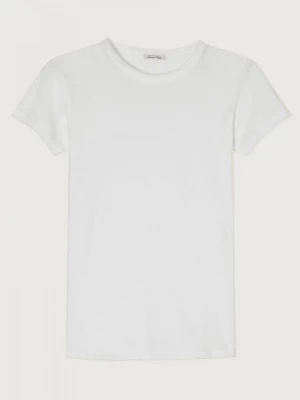 Biały t-shirt z okrągłym dekoltem American Vintage