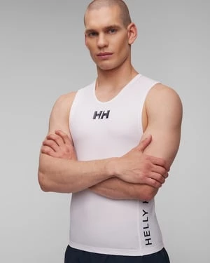 Biały Tank Top Męski Helly Hansen Waterwear Rashvest