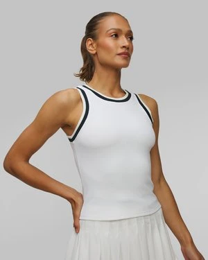 Biały Top Damski The Upside Kirsty Rib Tank Top