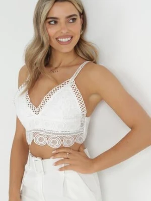 Biały Top Koronkowy Kleianthe elsa.m by may