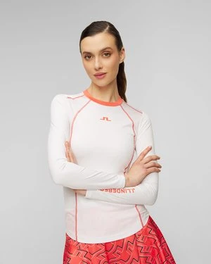 Biały top sportowy damski J.Lindeberg Amelia J Lindeberg