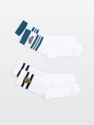 Biały zestaw skarpet 2-PAK Reporter