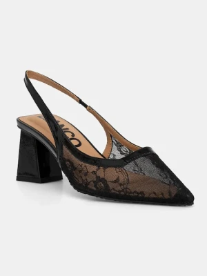 Bianco czółenka BIAMARALYN kolor czarny na słupku z odkrytą piętą 11252763