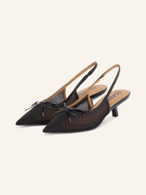 Bianco Czółenka Typu Sling Biakristin schwarz