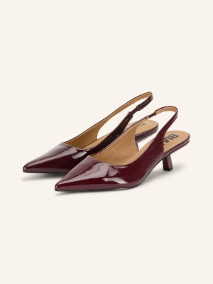 Bianco Czółenka Typu Slingback Biakristin rot CIEMNOCZERWONY