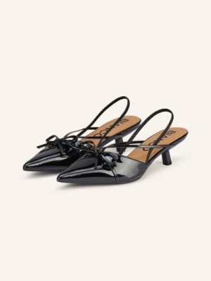 Bianco Czółenka Typu Slingback schwarz