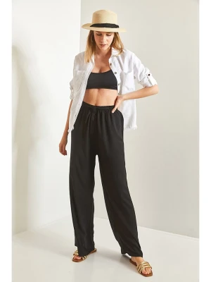 Bianco Lucci Spodnie w kolorze czarnym rozmiar: XL