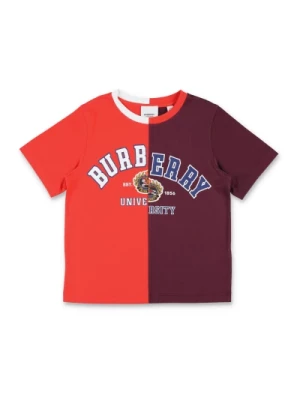 Bicolor Logo Koszulka Burberry