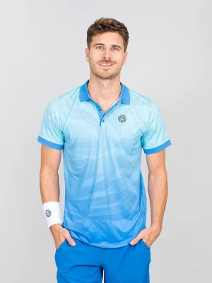 BIDI BADU Sportowa koszulka polo "Colortwist" w kolorze niebieskim rozmiar: L