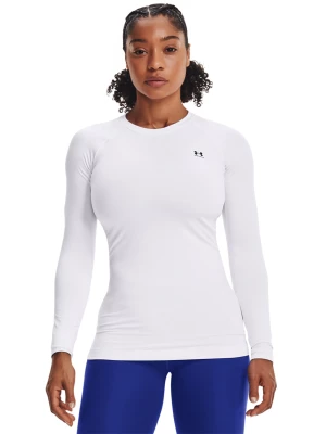 Bielizna treningowa termoaktywna (góra) damska Under Armour UA CG Authentics Crew - biała