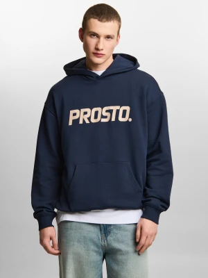 Big log bluza z kapturem regular męska granatowa Klasyk