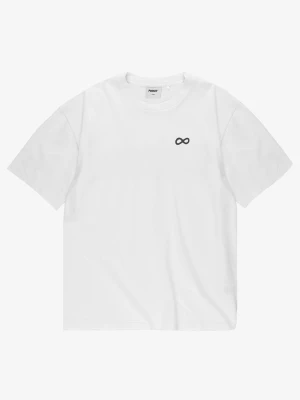 Big log Infinity t-shirt bawełniany męski biały Klasyk