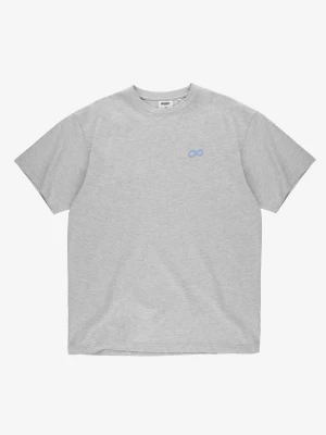 Big log Infinity t-shirt bawełniany męski szary Klasyk