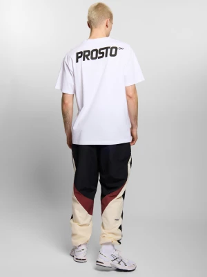 Big log Infinity t-shirt oversize bawełniany męski biały Klasyk