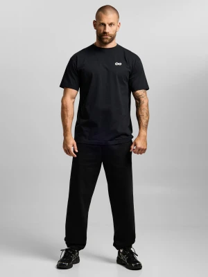 Big Log Infinity t-shirt oversize bawełniany męski czarny PROSTO.