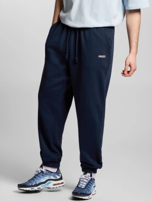 Big Log spodnie dresowe regular męskie bawełniane granatowe Klasyk