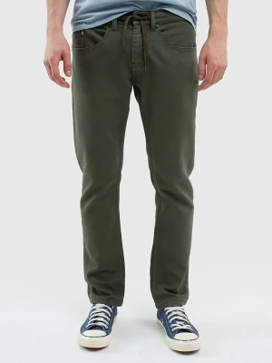 BIG STAR Dżinsy "Joggse" - Regular fit - w kolorze oliwkowym rozmiar: XL