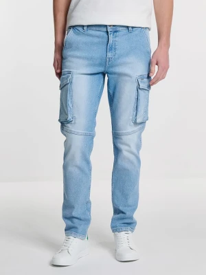 BIG STAR Dżinsy - Tapered fit - w kolorze błękitnym rozmiar: W34/L32