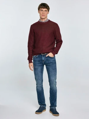 BIG STAR Sweter "Carlo" w kolorze bordowym rozmiar: M