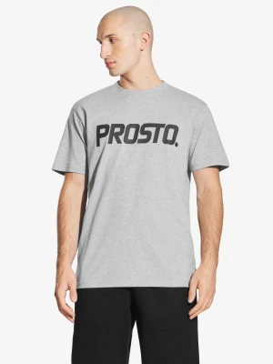 Biglog t-shirt męski bawełniany szary Prosto