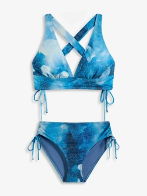 Bikini (2 części) BonPrix niebieski