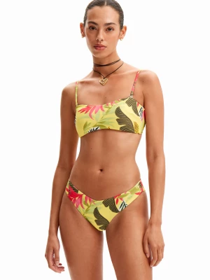 Bikini bandeau w tropikalny deseń Desigual