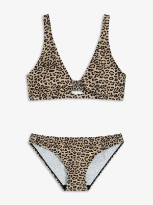 Bikini bustier (2 części) BonPrix beżowy