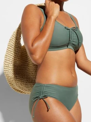 Bikini bustier (2 części) z wiązanym paskiem bonprix