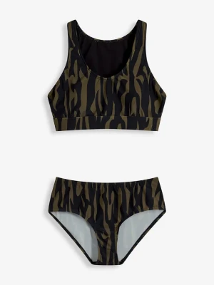 Bikini bustier (komplet 2 cz.) BonPrix zielony