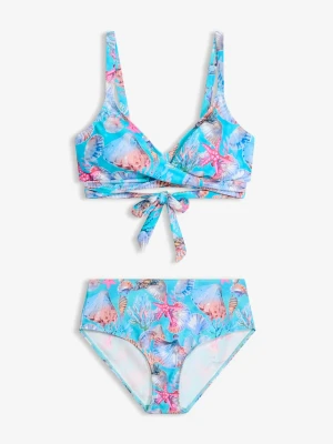 Bikini bustier z kopertowym dekoltem (komplet 2-cz.) BonPrix