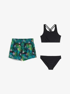Bikini + dolna część stroju (3 części) bonprix