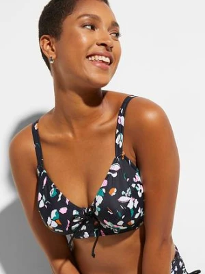 Bikini minimizer (2 części) z wiązanymi troczkami bonprix