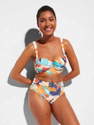 Bikini na fiszbinach z figami bikini z wysokim stanem (komplet 2-cz.) bonprix