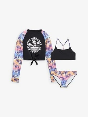 Bikini + shirt kąpielowy (3 części) bonprix