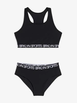 Bikini sportowe z tyłem typu bokserka (2 części) bonprix