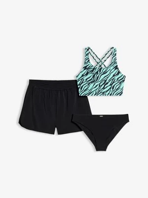 Bikini + szorty (komplet 3-cz.) bonprix