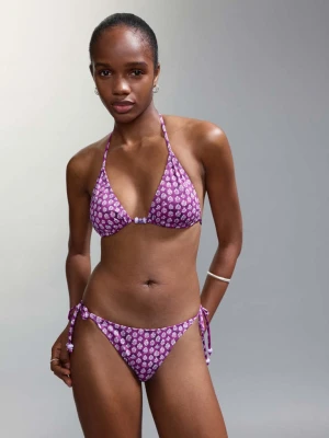 Bikini w kwiaty z figami ze średnim stanem purpurowy - Dziewczyna - - MANGO TEEN