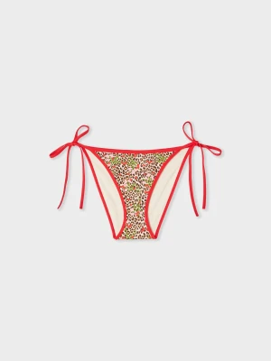 Bikini wiązane w panterkę Etam