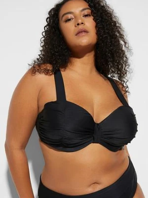 Bikini z biustonoszem o kroju balkonetki z wyściełanymi ramiączkami (komplet 2 cz.) bonprix