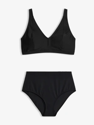 Bikini z dekoltem w serek (komplet 2-cz.) BonPrix czarny