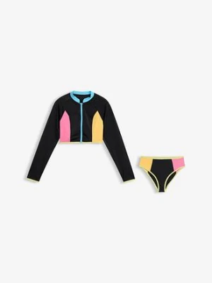Bikini z długim rękawem (komplet 2-cz.) bonprix