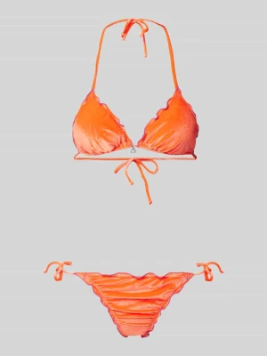 Bikini z dołem z falbaną model ‘CIROLUMA NEOSUN’ Banana Moon Pomarańczowy