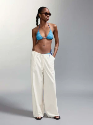 Bikini z fakturą i figami ze średnim stanem niebieski - Dziewczyna - - MANGO TEEN