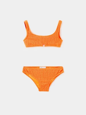 Bikini z teksturą pomarańczowy - Dzieci - lata - MANGO KIDS