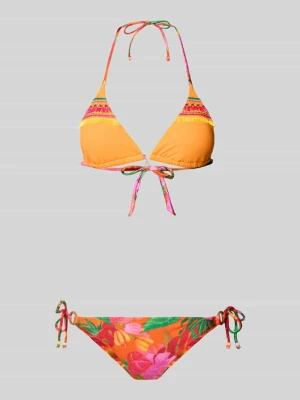 Bikini z usztywnianymi miseczkami i bocznym wiązaniem banana moon