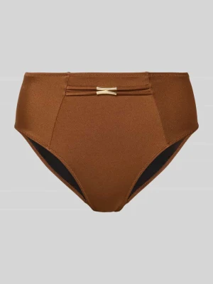 Figi bikini o kroju slim fit z detalem z logo model 'Hello Sunset' MARIE JO
